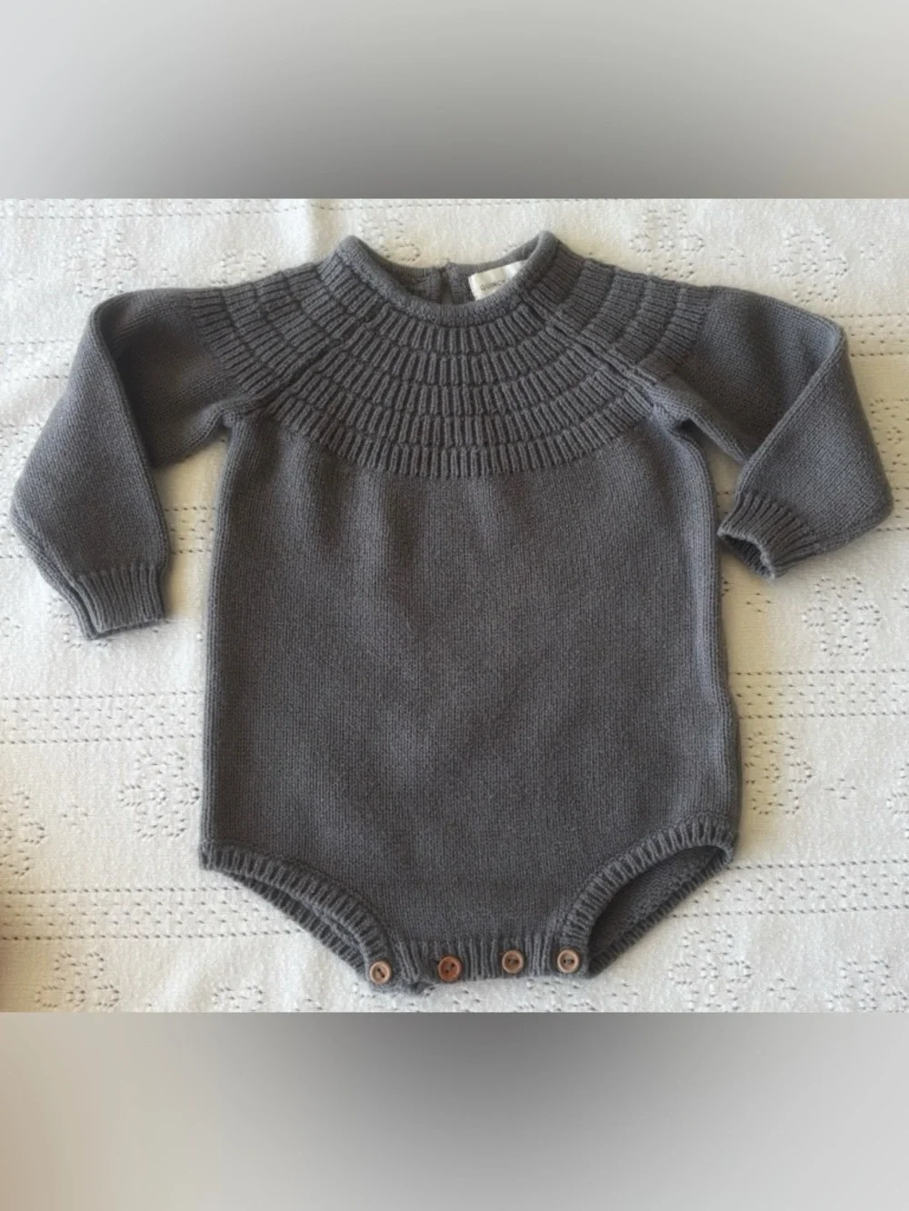 Neutral Baby Girl Knit Bundle 6–12M | Quincy Mae + H&M Set 🤍 - Picture 3 of 7